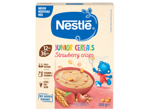 Nestlé Junior Cereals Strawberry Crisps 12+ maanden Nestlé Junior Cereals Strawberry Crisps 12+ maanden