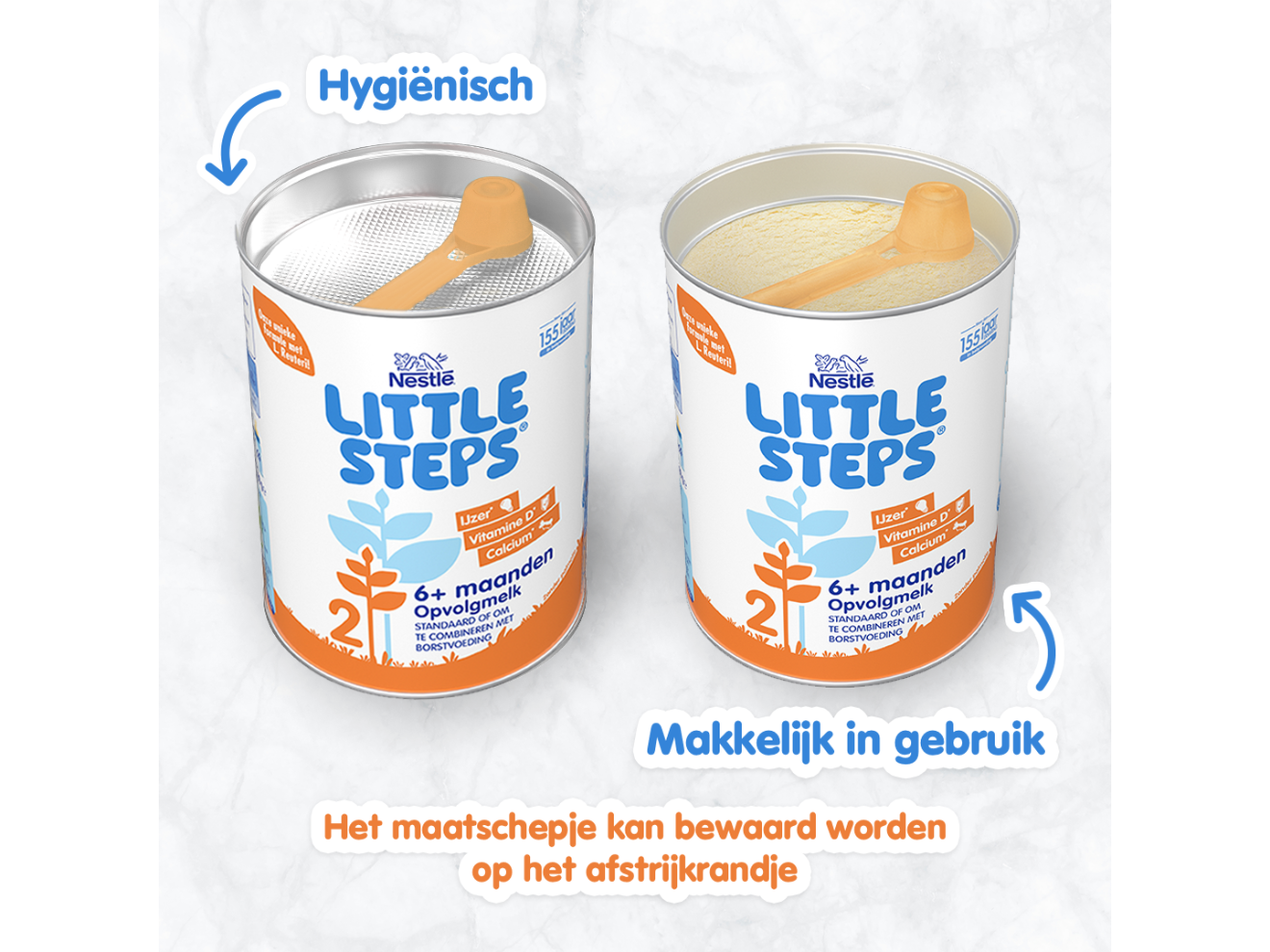 LITTLE STEPS® 2 Flesvoeding Opvolgmelk Hygiënisch en Makkelijk in Gebruik