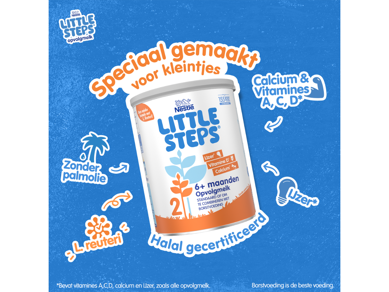 LITTLE STEPS® 2 Flesvoeding Opvolgmelk Speciaal Gemaakt voor Kleintjes