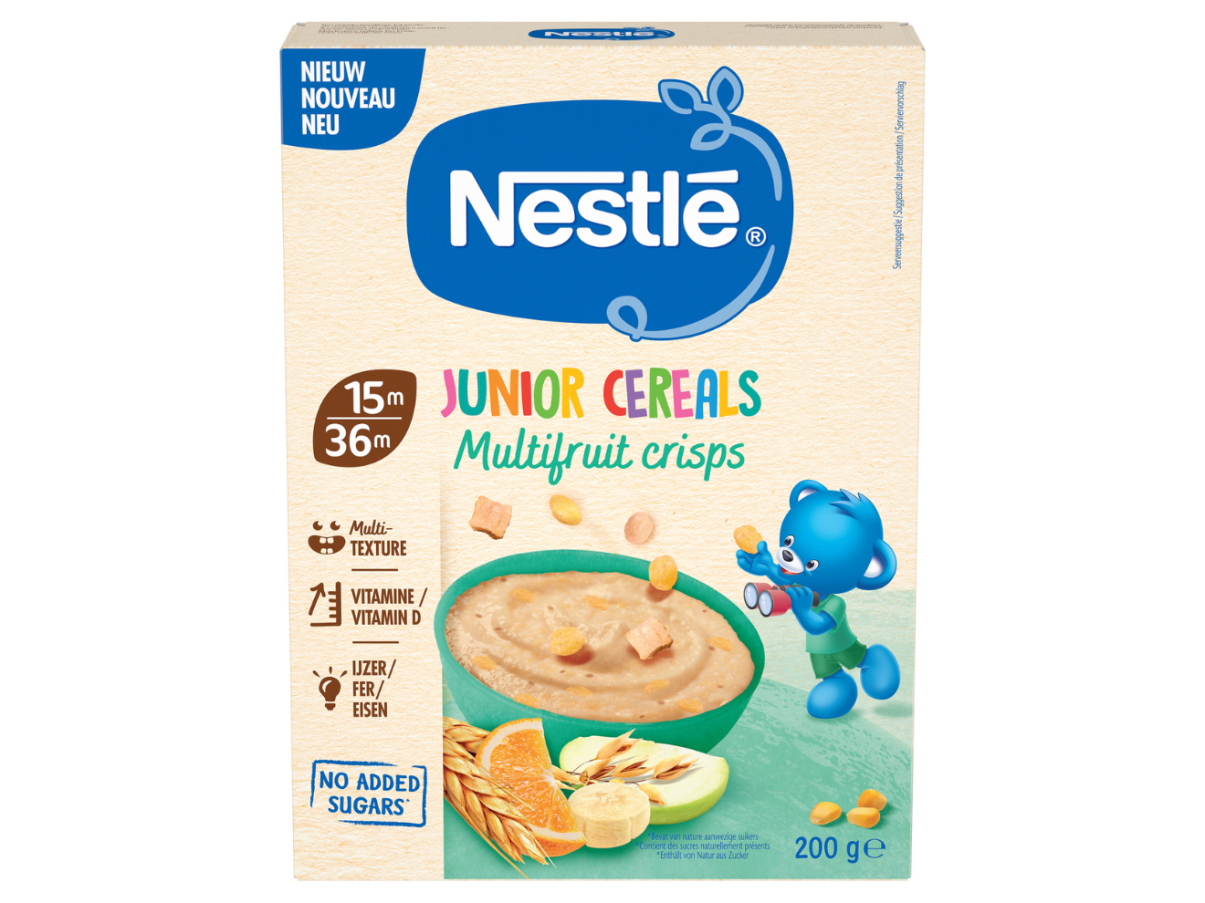 Nestlé Junior Cereals Multifruit Crisps 15+ maanden