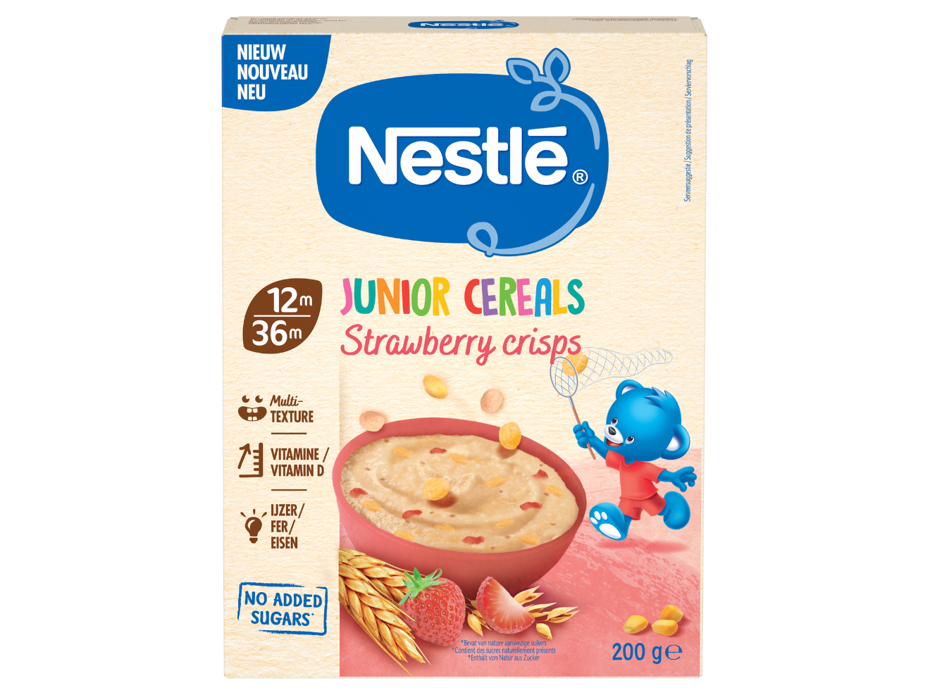 Nestlé Junior Cereals Strawberry Crisps 12+ maanden