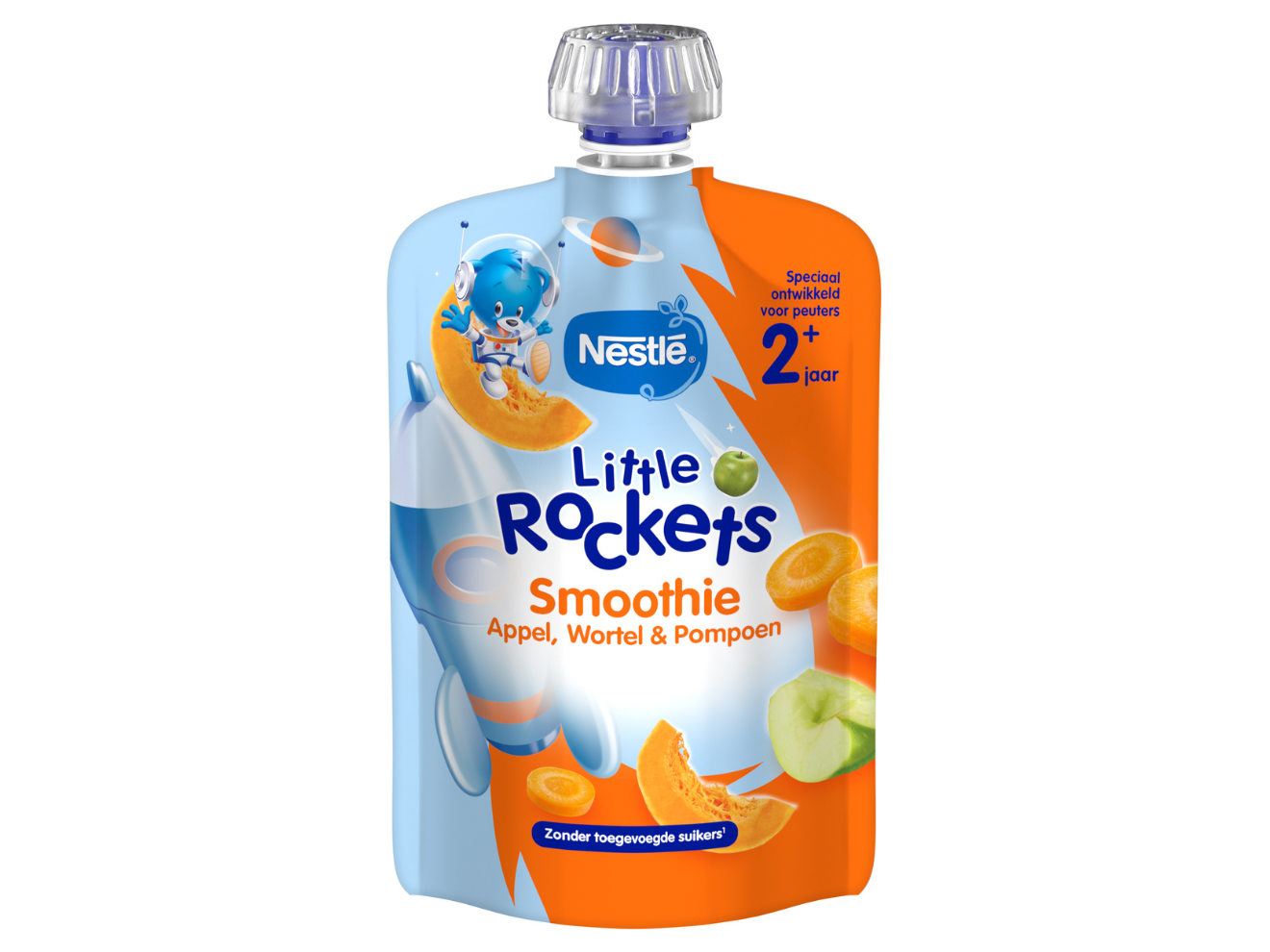 NESTLÉ Little Rockets Smoothie Appel Wortel Pompoen 2+ jaar