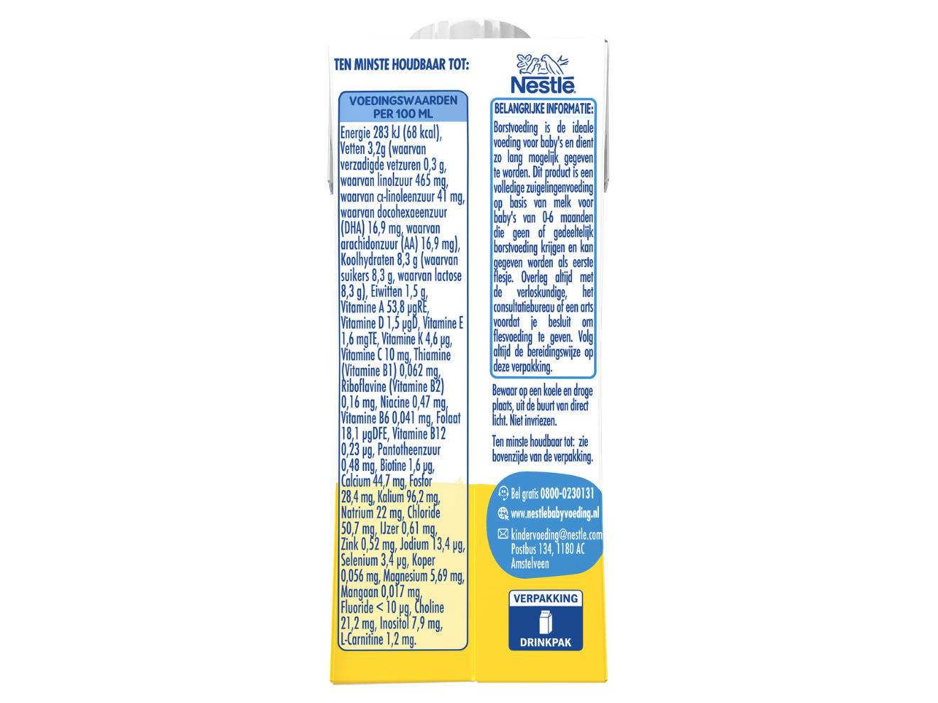 Nestlé LITTLE STEPS® 1 Zuigelingenvoeding 0-6 maanden