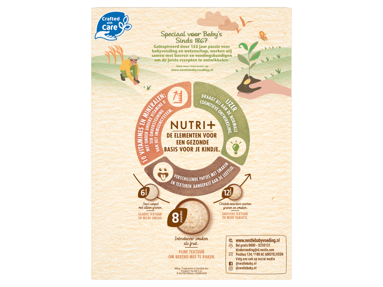 NESTLÉ® Baby Cereals Multigranen met Fruit 8+ maanden