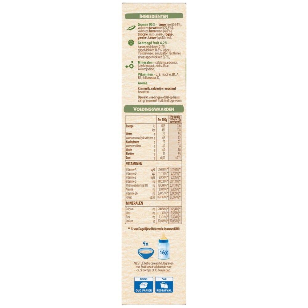 NESTLÉ® Baby Cereals Multigranen met Fruit 8+ maanden