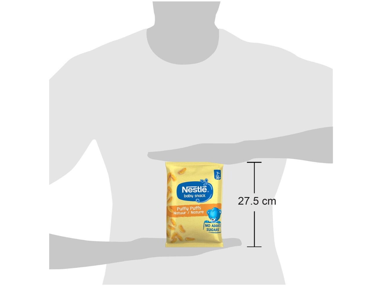 NESTLE baby snack Puffy Puffs Natuur 7+ maanden