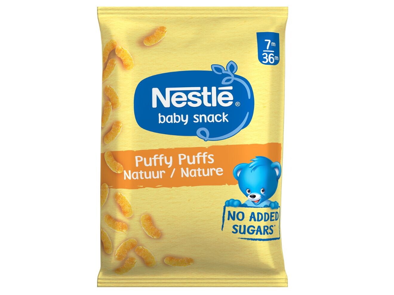 NESTLE baby snack Puffy Puffs Natuur 7+ maanden