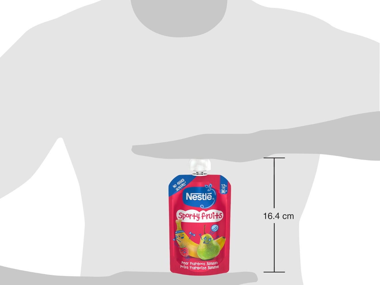 NESTLÉ Sporty Fruits Peer Framboos Banaan 12+ maanden