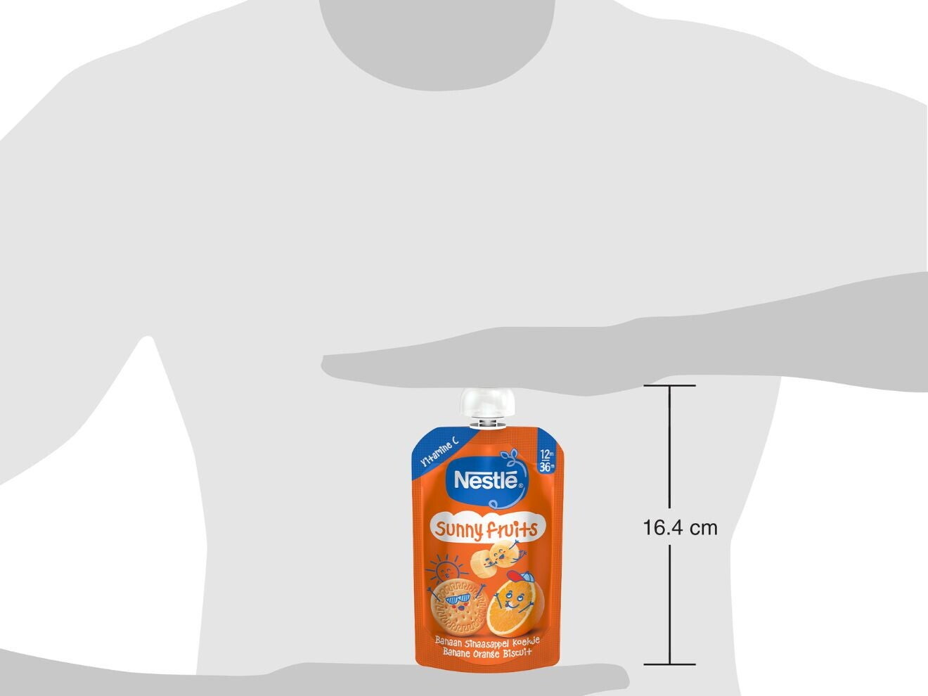 NESTLÉ Sunny Fruits Banaan Sinaasappel Biscuit 12+ maanden