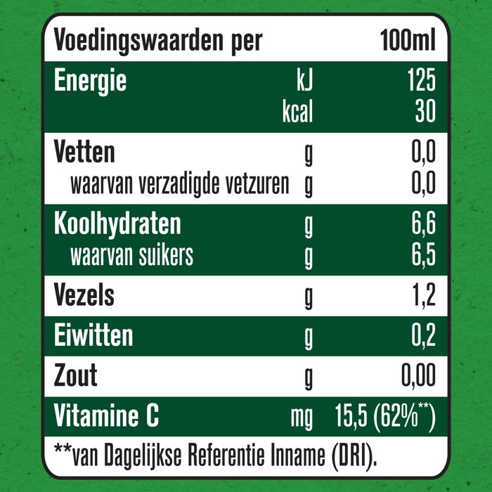 Voedingswaarden Gerber Organic fruitsap appel mango