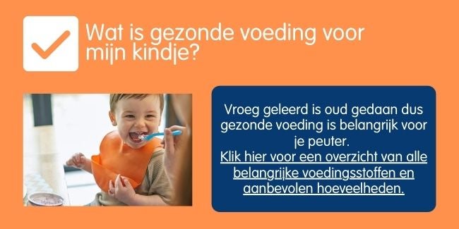 Wat is gezonde voeding voor mijn kindje?