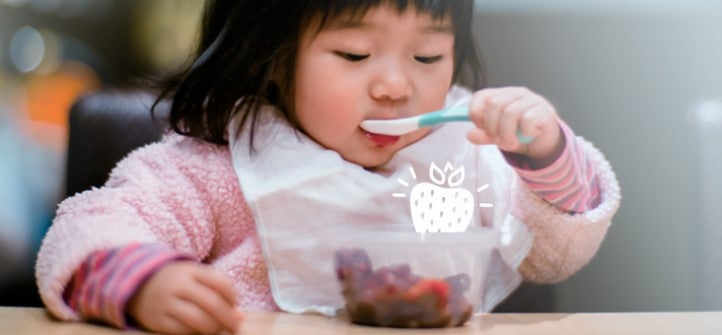 Kind leren eten