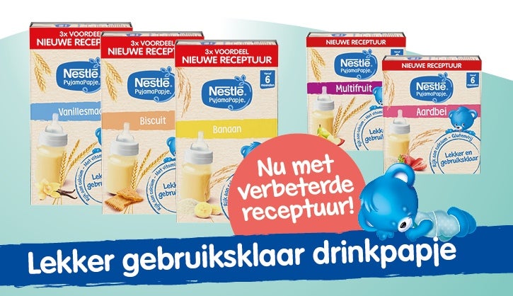 NESTLÉ PyjamaPapje verbeterde receptuur