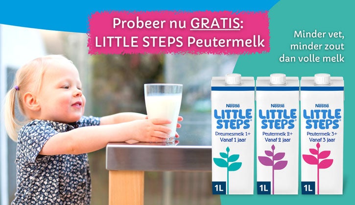 Probeer gratis LITTLE STEPS Peutermelk