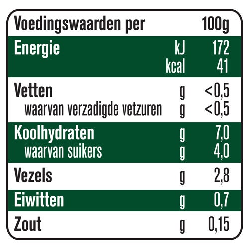 Gerber Veggie Power Zoete Aardappel Wortel voedingswaarden