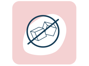 Graphic: crossed-out folded map inside circle on pink rounded square