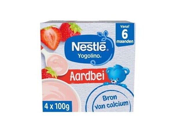 NESTLÉ Yogolino® Aardbei 6+ mnd baby toetje NESTLÉ Yogolino® Aardbei 6+ mnd baby toetje