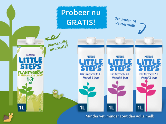 Geld terug actie LITTLE STEPS dreumes-peutermelk Geld terug actie LITTLE STEPS dreumes-peutermelk