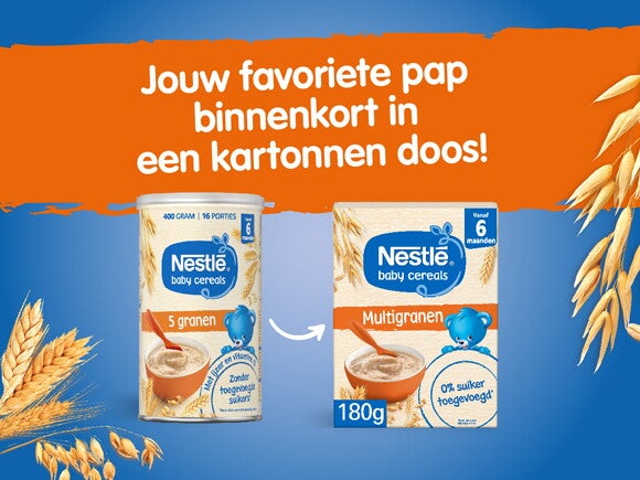 NESTLE baby cereals Multigranen nieuwe verpakking NESTLE baby cereals Multigranen nieuwe verpakking