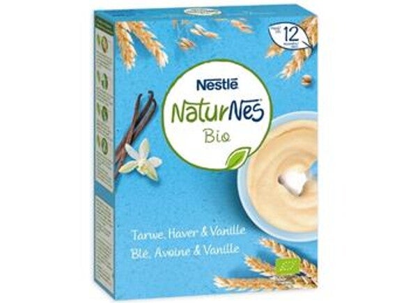 NaturNes Bio pap Tarwe, Haver en Vanille
