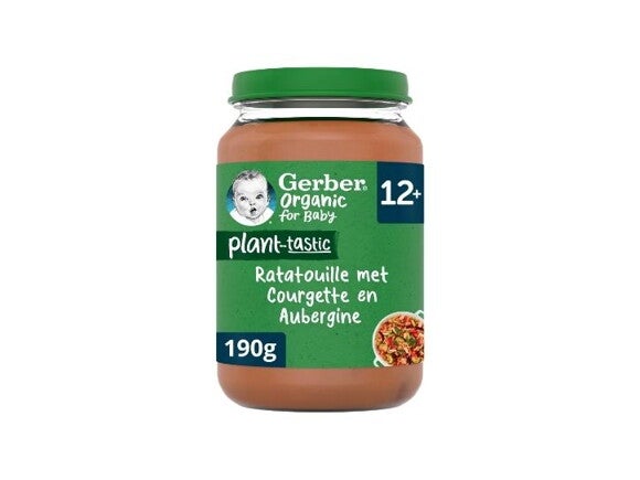 Gerber® Plant-tastic Ratatouille met Courgette en Aubergine 12+ Gerber® Plant-tastic Ratatouille met Courgette en Aubergine 12+