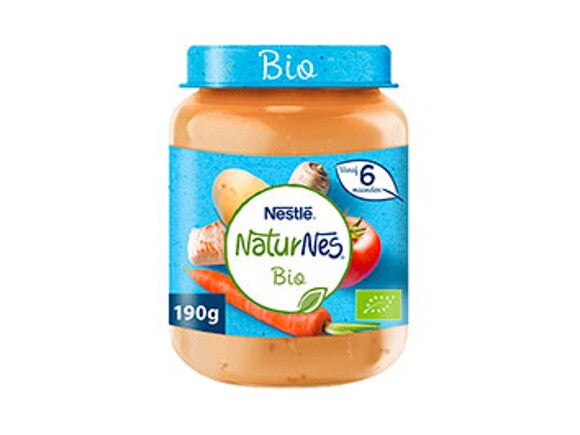 NaturNes® Bio maaltijdpotje Wortel, Tomaat, Kalkoen 6+ mnd 