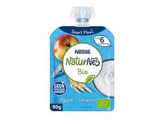 NaturNes® Bio knijpzakje Appel-Granen NaturNes® Bio knijpzakje Appel-Granen