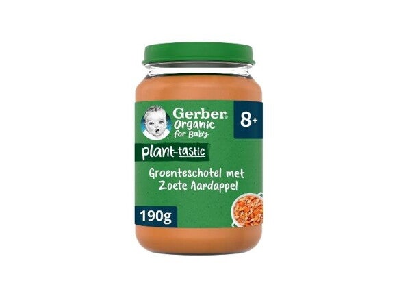 Gerber® Plant-tastic Groenteschotel met Zoete Aardappel 8+