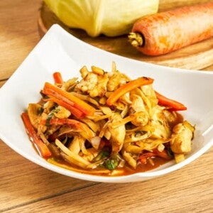 Recept voor kalfsvlees met knapperige groenten