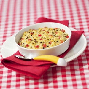 Mini tomaat- olijvengratin Mini tomaat- olijvengratin