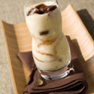 smoothie van exotisch fruit met cacao
