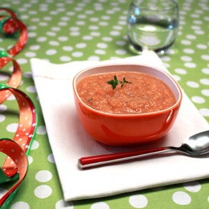 Tomaten-basilicumsoep