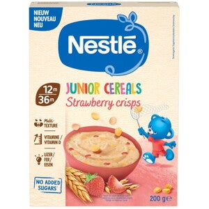 Nestlé Junior Cereals Strawberry Crisps 12+ maanden
