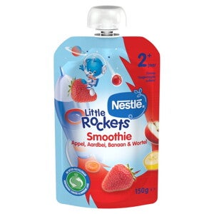 NESTLÉ Little Rockets Smoothie Appel Aardbei Banaan Wortel 2+
