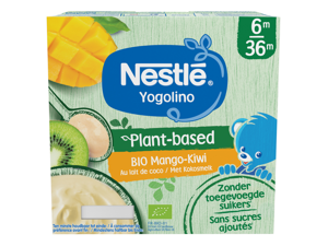 NESTLÉ Yogolino® Plantaardig Toetje Mango Kiwi 6+ maanden