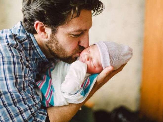 Papa kust pasgeboren baby Papa kust pasgeboren baby