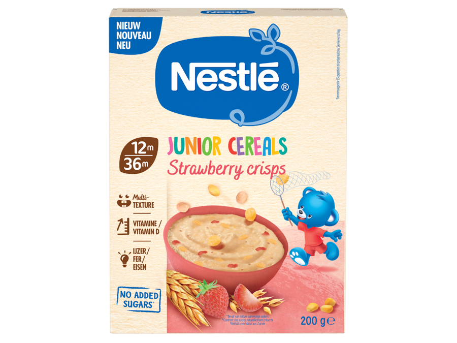 Nestlé Junior Cereals Strawberry Crisps 12+ maanden