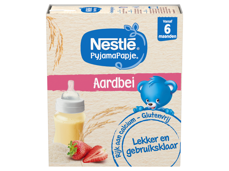 Nestlé PyjamaPapje® Aardbei 6+ maanden
