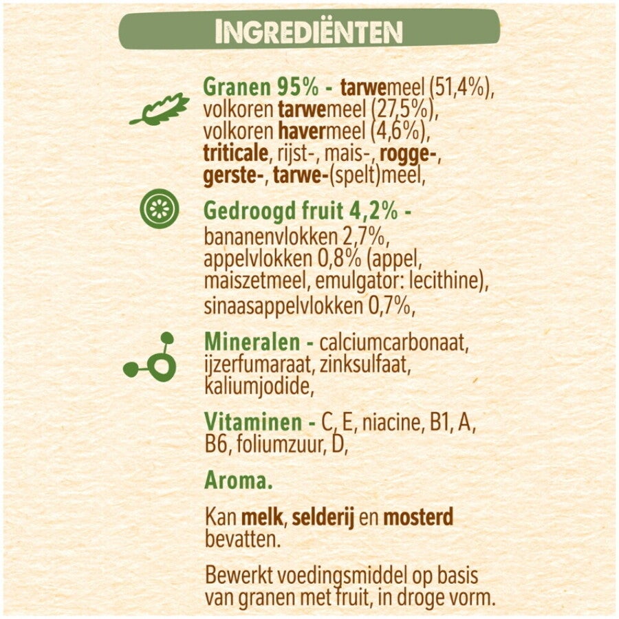 NESTLÉ® Baby Cereals Multigranen met Fruit 8+ maanden