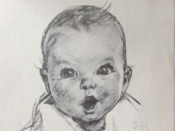sketch baby Gerber