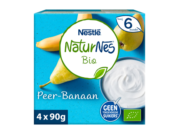 NaturNes Bio zuivel peer banaan NaturNes Bio zuivel peer banaan