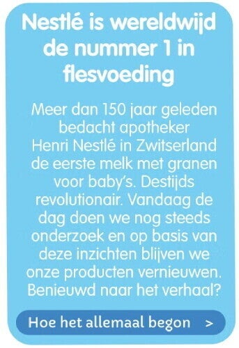 Nummer 1 in flesvoeding