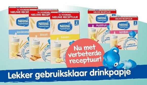 NESTLÉ PyjamaPapje verbeterde receptuur NESTLÉ PyjamaPapje verbeterde receptuur